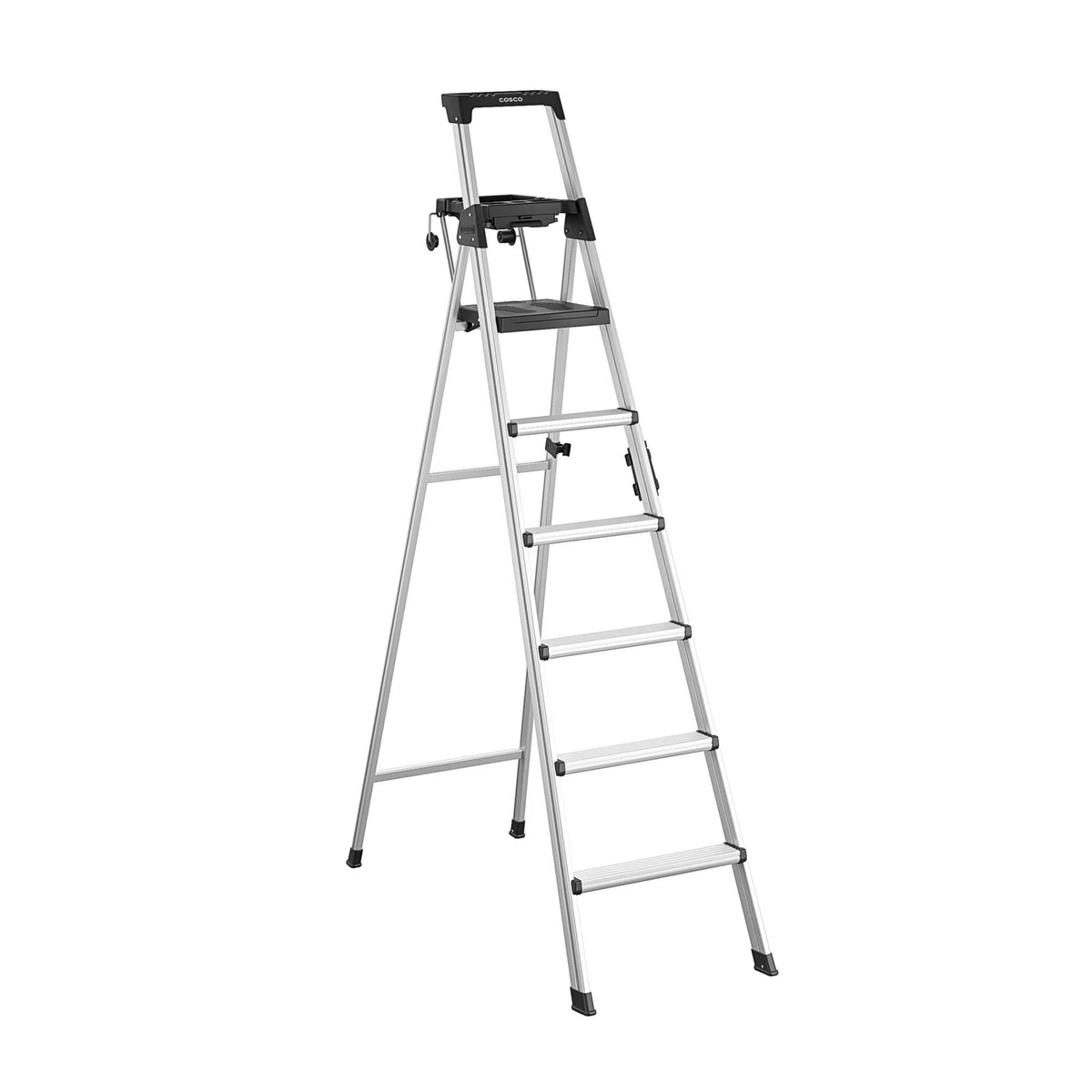 Cosco 8 Ft. Signature Series Aluminum Folding Step Ladder 300 Lb. Type IA (12 Ft. Max Reach)