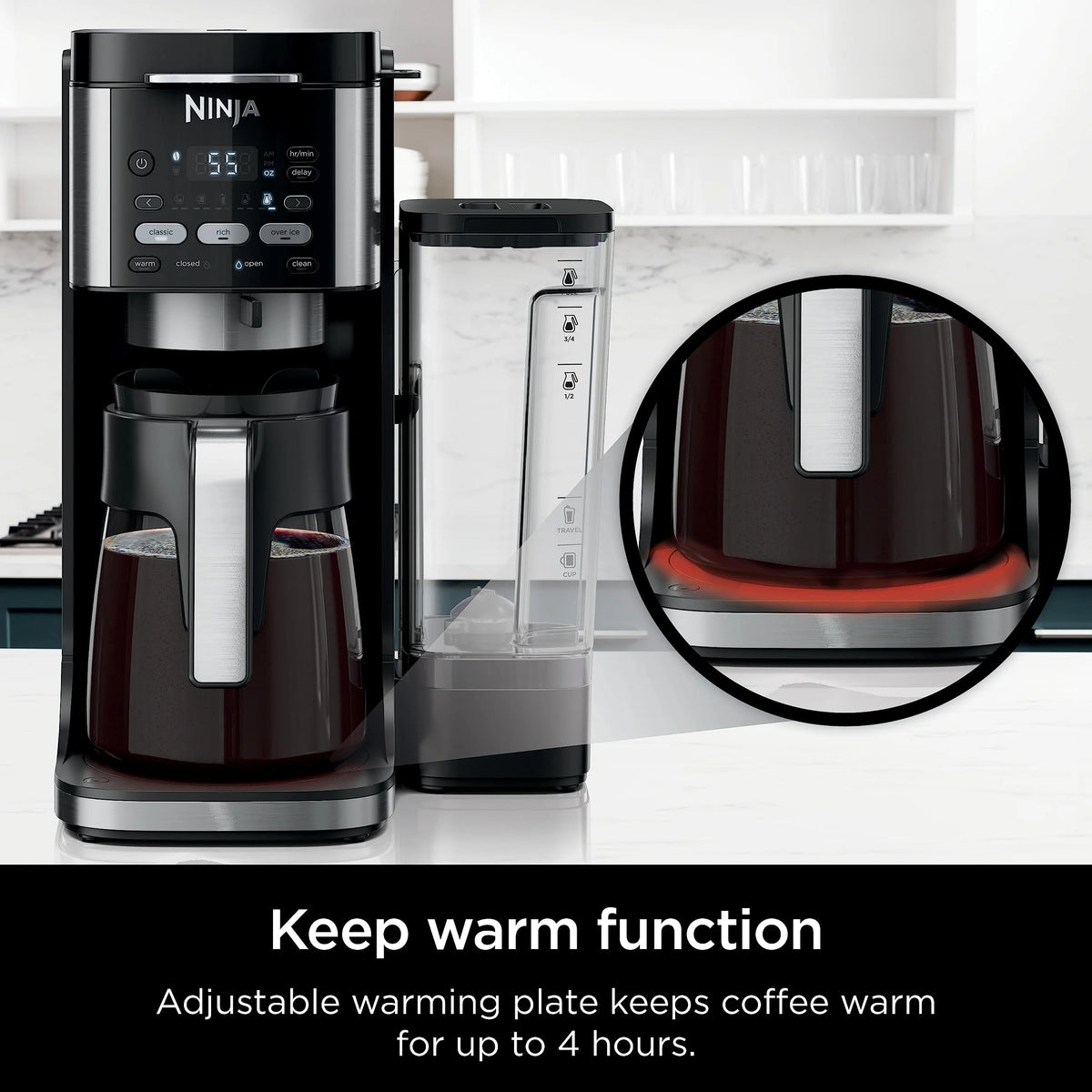 Ninja Drip Coffee Maker With K Cup Combo, DualBrew Pro Specialty Coffee System, Coffee Machine Compatible with K-Cup Pods, 12 Cup Single Serve Coffee Makers with Paper Filter, CFP301 Frother? F