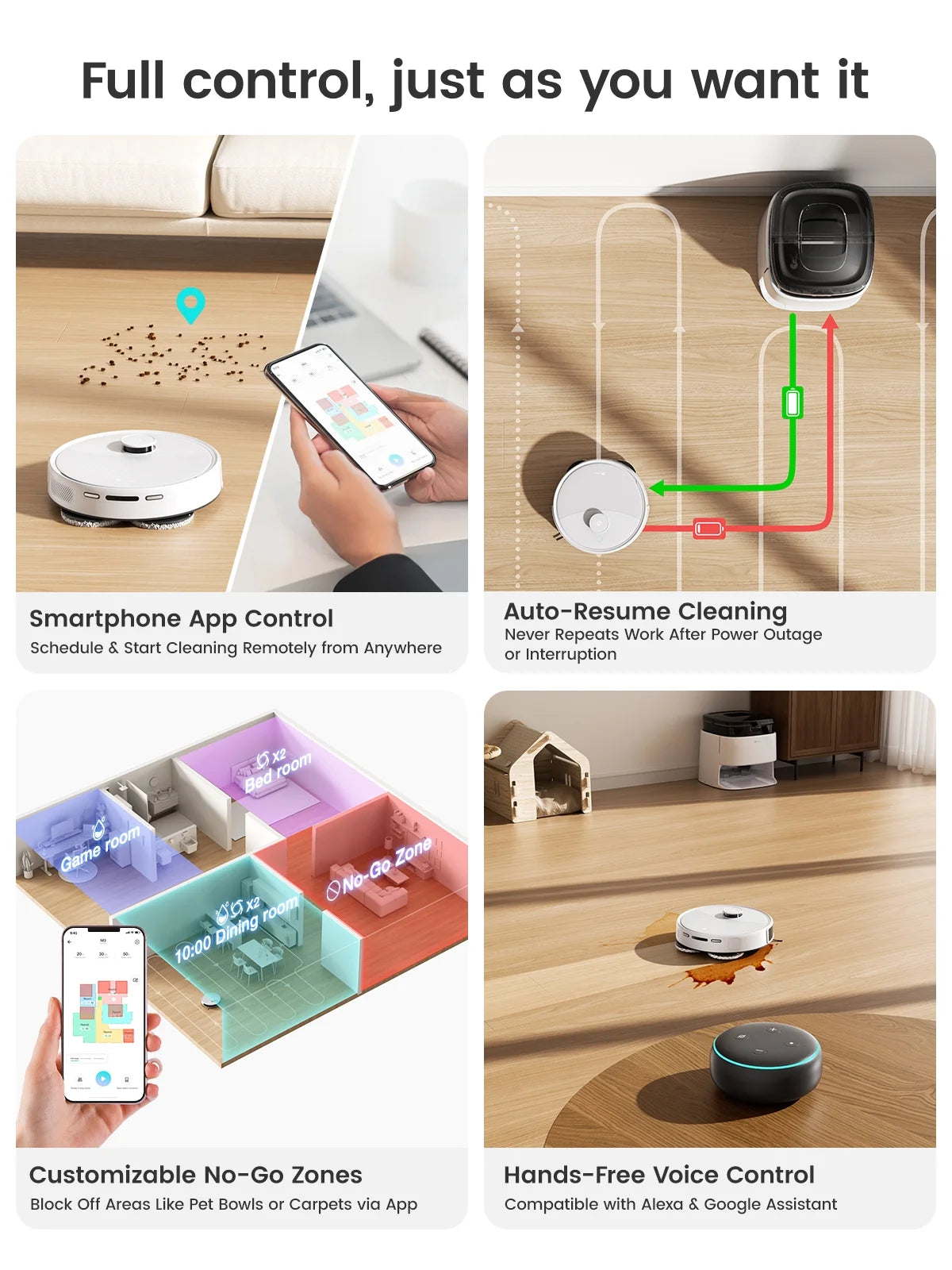 Lefant M3L Robot Vacuum and Mop, 12000Pa Suction, All-in-One Base Station, Anti-Tangle Brushes & Dual Spinning Mop, Self-Emptying & Refilling, LIDAR Navigation