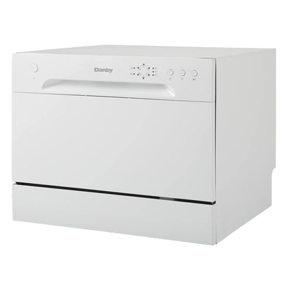 Danby 6 Place Setting Countertop Dishwasher in White (DDW621WDB)