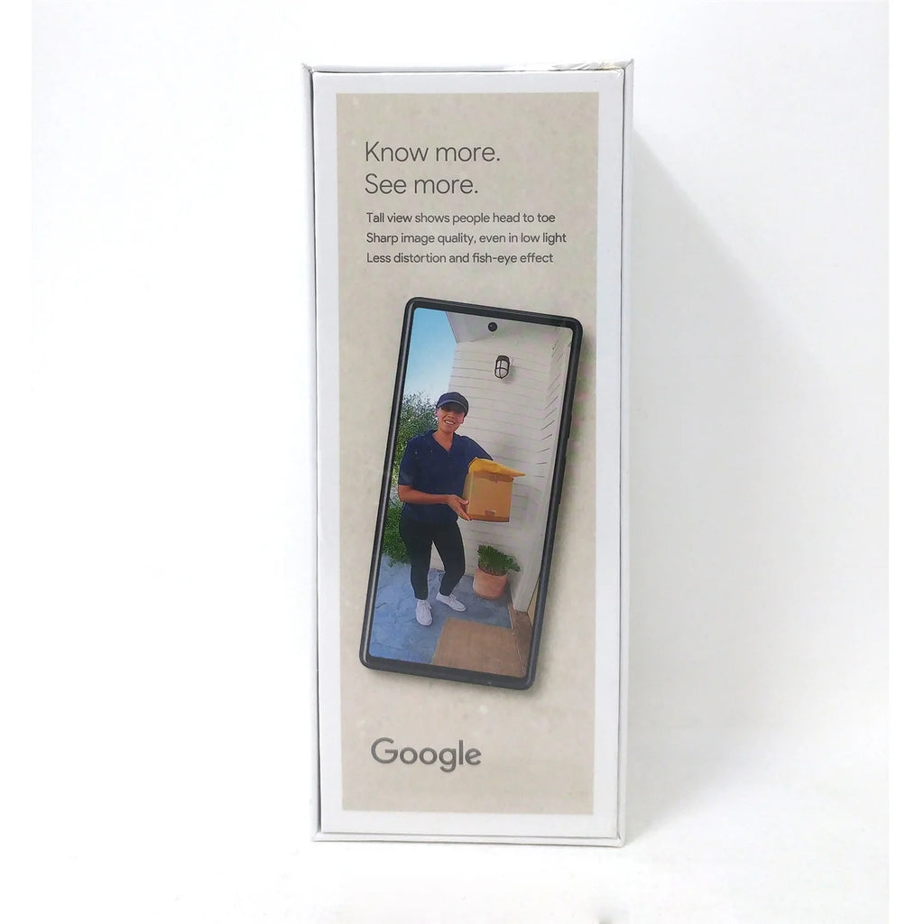 Google Nest Doorbell (Wired, 2nd gen) - Video Doorbell Camera - Doorbell Security Camera - Snow