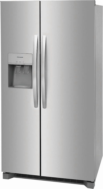 Frigidaire FRSS2623AS 26 Cu. Ft. 36" Standard Depth Side-by-Side Refrigerator, Energy Star Certified, Stainless Steel