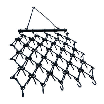 Field Tuff 4'x4' Steel Drag Rake Field Leveling Harrow with 1/2" Teeth