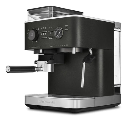 KitchenAid Semi Automatic Espresso Machine with Burr Grinder, KES6551