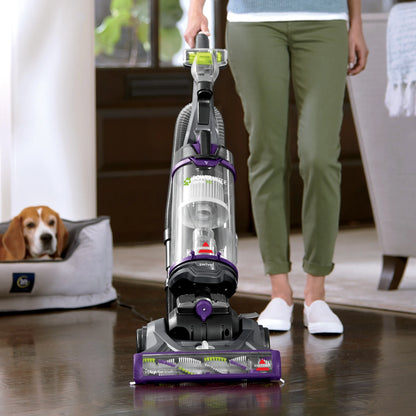 BISSELL PowerLifter Swivel Pet, Bagless, Upright Vacuum, Pet Friendly, Triple Action Brush Roll, Scatter Free Technology, Swivel Steering, Edge-to-Edge Cleaning, 2260, Black & Purple