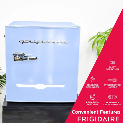 Frigidaire 1.6 Cu ft. Retro Compact Refrigerator with Side Bottle Opener, Coral