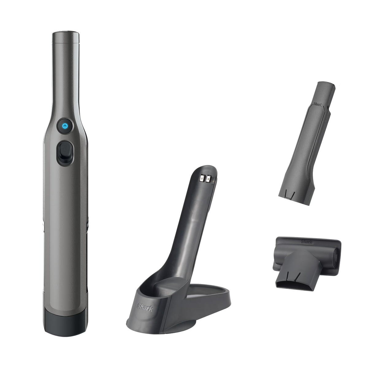 Shark Cordless Handheld Vacuum , Wandvac, for Pet Hair, Carpet & Car, Powerful suction, high speed brushless motor, ultralight weight, with easy emptying and charging dock, WV200, Graphite