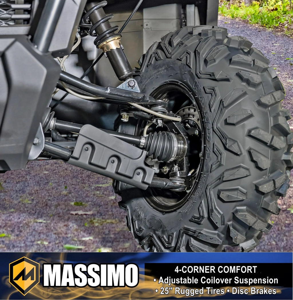Massimo Buck 450 Side by Side UTV, EFI, 4 Stroke, 325cc, 25.5 HP, 4X4, 3000lb Winch - Red