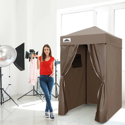 EAGLE PEAK Flex Ultra Compact 4 ft x 4 ft Pop-up Changing Room Canopy, Portable Privacy Cabana