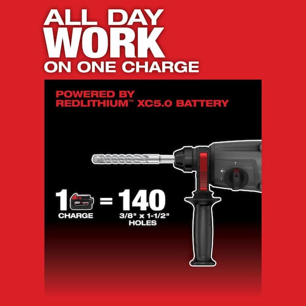 M18 FUEL 18V Lithium-Ion Brushless Cordless 1 in. SDS-Plus D-Handle Rotary Hammer (Tool-Only)