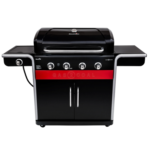 Gas2Coal 4-Burner LP Gas & Charcoal Outdoor Combination Grill