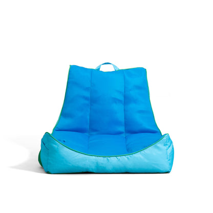 Big Joe Captain's Float No Inflation Needed Pool Lounger with Drink Holder, Tropical Hibiscus Aqua Double Sided Mesh, Quick Draining Fabric, 3 feet