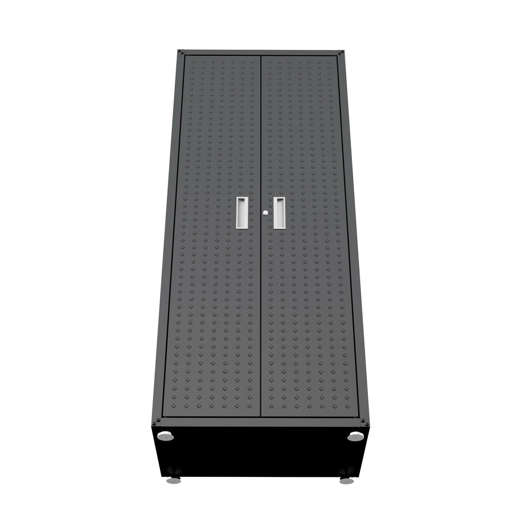 Fortress Textured Metal 75.4" Garage Cabinet with 4 Adjustable Shelves y