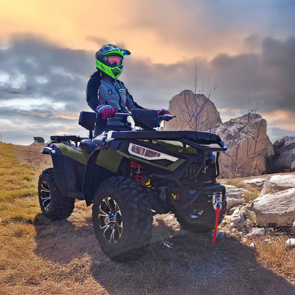 Massimo MSA450F Adult ATV Quad 352cc 25 HP 4 Stroke 4-Wheeler - Sand