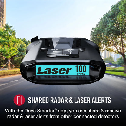 Cobra RAD 700i Laser Radar Detector - Premium Detection Range, AutoLearn Intelligence, Advanced Filtering, Apple CarPlay & Android Auto, Front & Rear Detection
