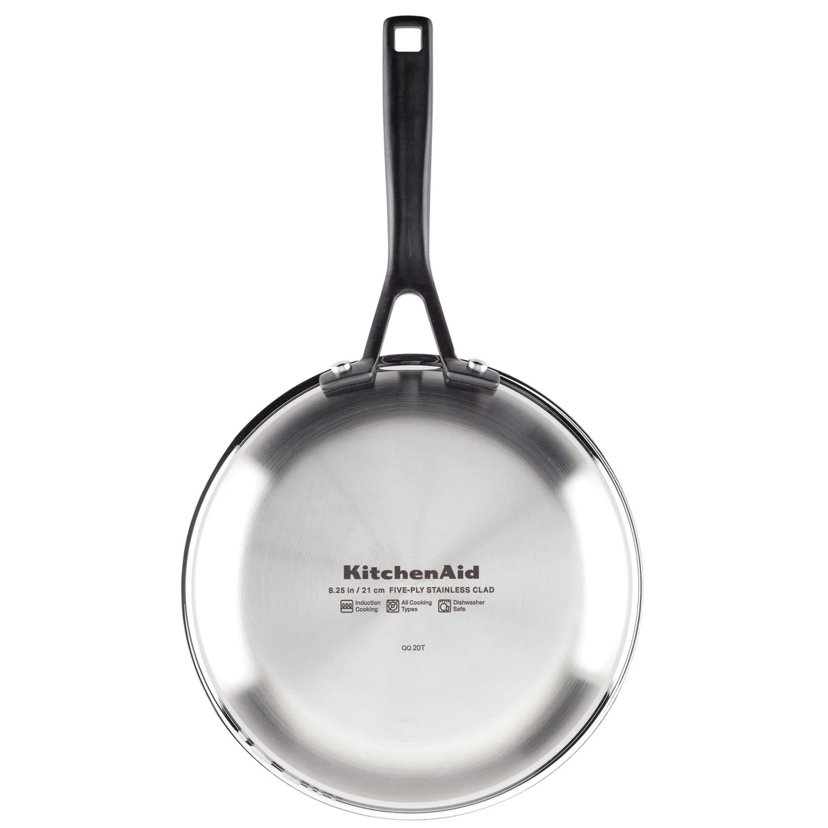 KitchenAid 5-Ply Clad 10 Pcs Stainless Steel Cookware Induction Pots and Pans Set, Dishwasher Safe, Metal Utensil, Broiler and Oven Safe to 500��F, Polished Stainless Steel