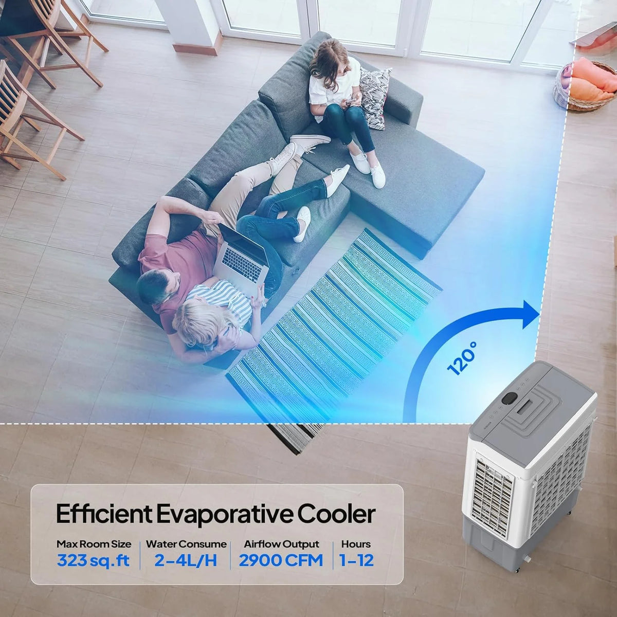 ROVSUN Portable Air Conditioners, White