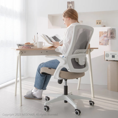 NEO CHAIR Ergonomic Office Chair, Adjustable High Back Mesh Desk Chair with Flip-up Arms, Black