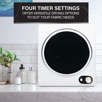Urban Living 1.5-cu. ft. Compact Electric Dryer, Small Portable Clothes Dryer for Apartment and Small Spaces in White