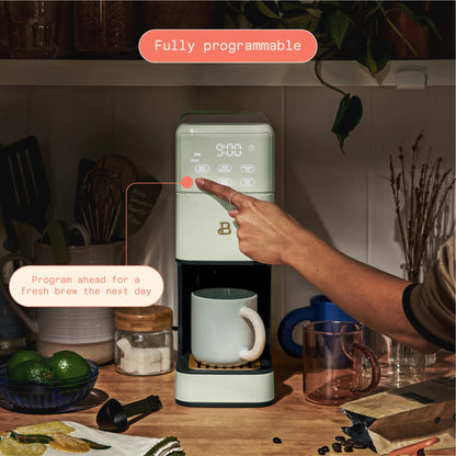 Beautiful Perfect Grind�?Programmable Single Serve Coffee Maker, White Icing by Drew Barrymore