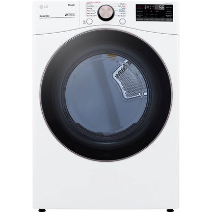 LG DLEX4000W 7.4 Cu. Ft. Ultra Large Capacity Smart wi-fi Enabled Front Load Electric Dryer with TurboSteam? and