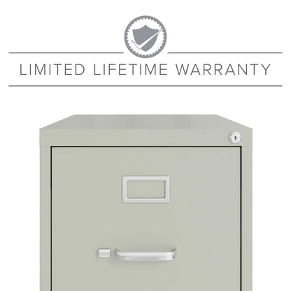 Hirsh 22" Deep 3 Drawer Letter Width Vertical File Cabinet, Commercial Grade, Gray