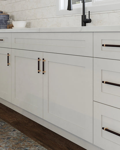 Design House 561407 Brookings Unassembled Shaker Base Kitchen Cabinet 36x34.5x24, White