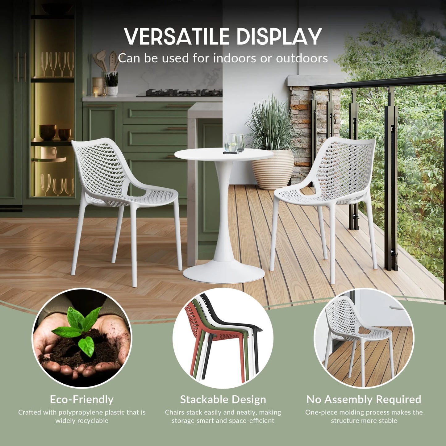 WestinTrends Playa 5-Piece Outdoor Patio Metal Frame Dining Table Set with Stackable Patio Dining Chairs, Olive Green