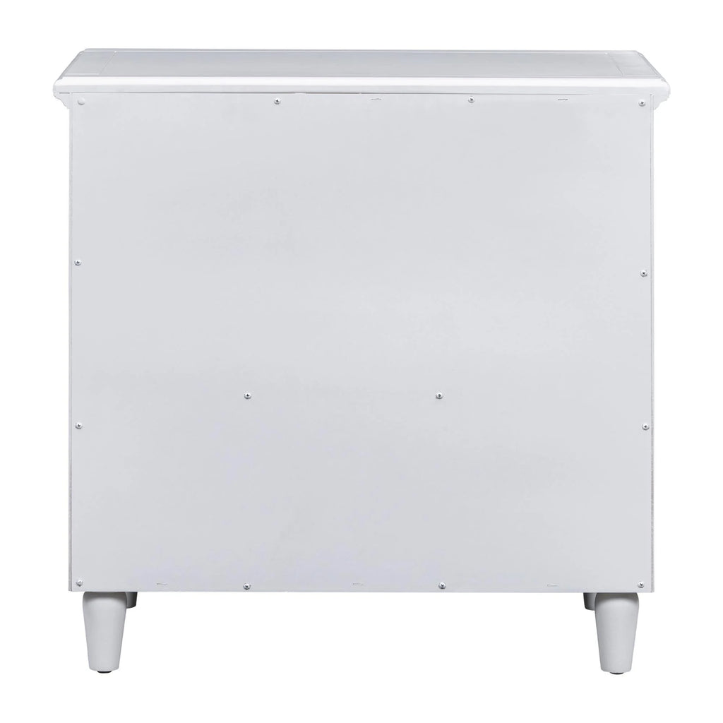 White Nightstand for Bedroom, Atumon Nightstand with 3 Drawers, Wood Bedside Table, Modern Nightstand Furniture for Bedroom, 28"L x 16.9"W x 28"H