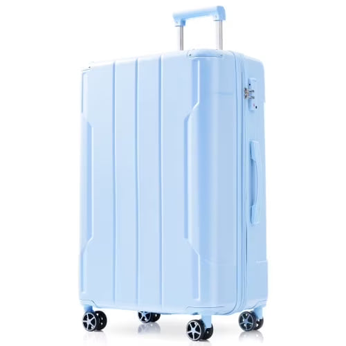 Hardshell Luggage, Lightweight Durable ABS Suitcases with Double Wheels, Expandable 28-inch Checked Luggage 28" (Single Luggage)