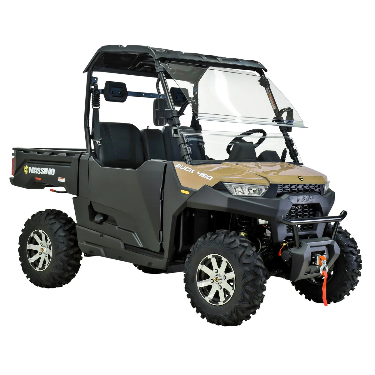 Massimo Buck 450 Side by Side UTV, EFI, 4 Stroke, 325cc, 25.5 HP, 4X4, 3000lb Winch - Red