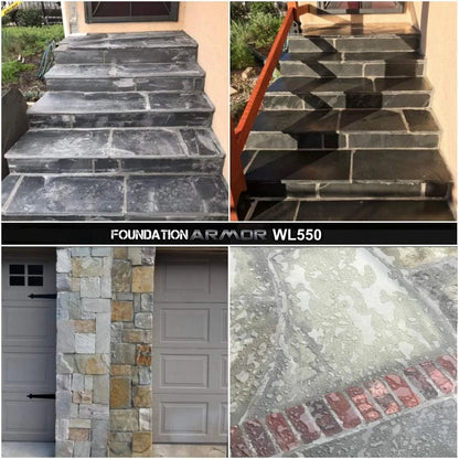 Armor WL550 Matte Wet Look Enhancer Sealer Concrete, Brick, Pavers, Stone, and Slate (WL550-5 Gallon)