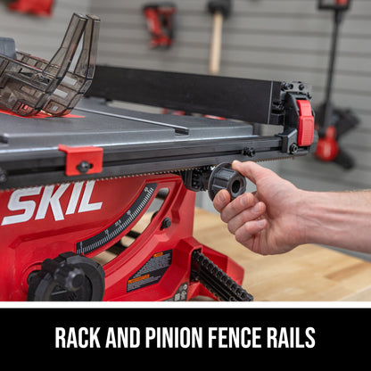 SKIL TS6328-00 13 Amp 8-1/4" Compact Portable Jobsite Table Saw with Rack and Pinion Rip Fence