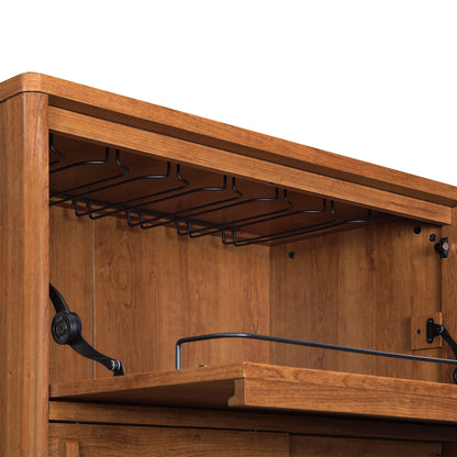Better Homes & Gardens Greyson Bar Cabinet, Acorn Finish