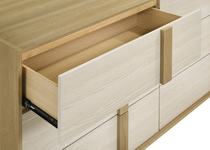 Coaster Hyland 4-Piece Wood Eastern King Bedroom Set in Natural and White