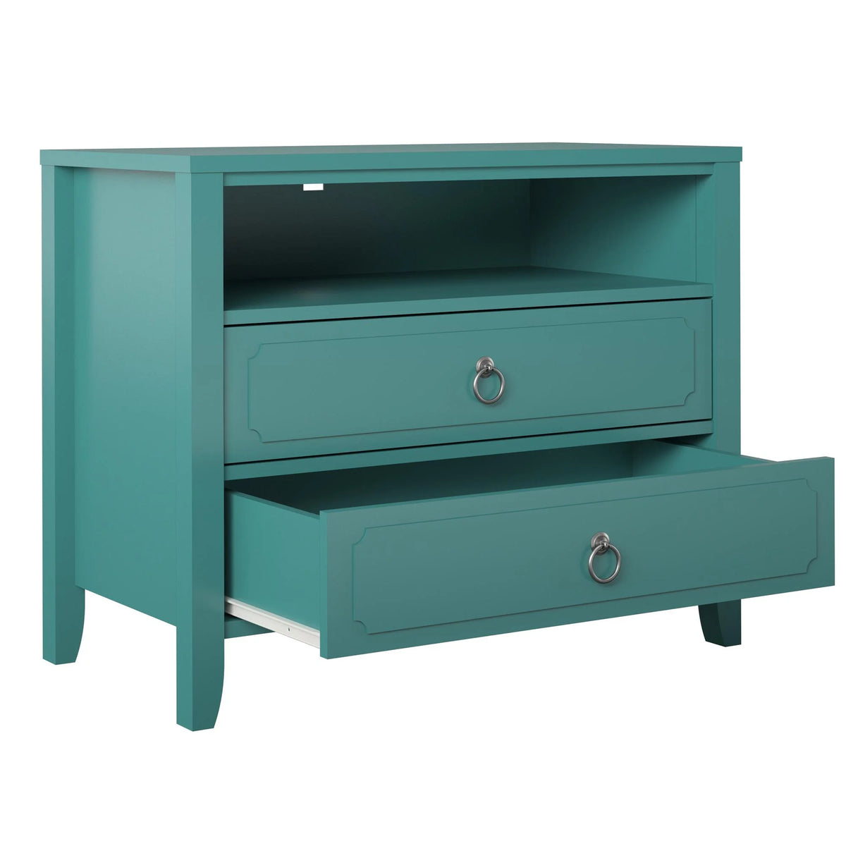 Her Majesty 2 Drawer Nightstand, Mustard Yellow