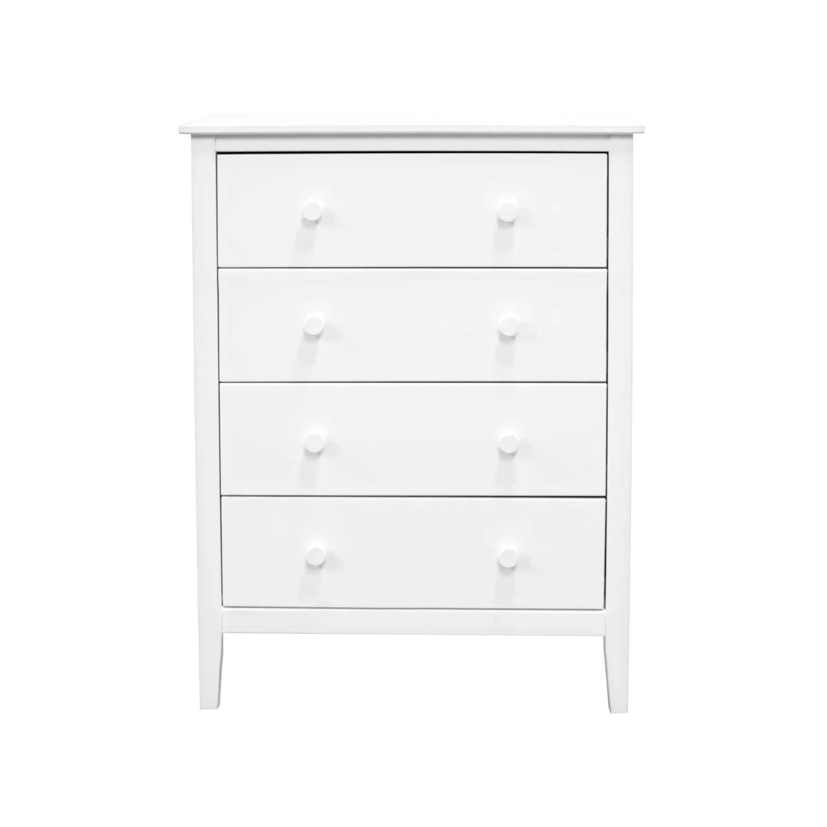 Adeptus Solid Wood Easy Pieces 4 Drawer Chest of Drawers - White
