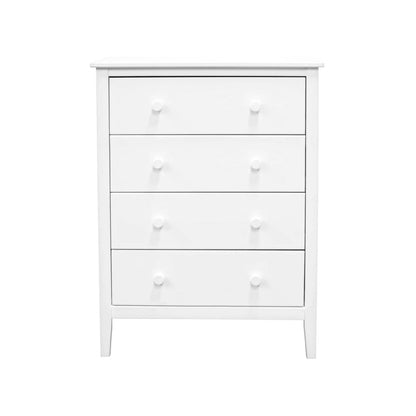 Adeptus Solid Wood Easy Pieces 4 Drawer Chest of Drawers - White