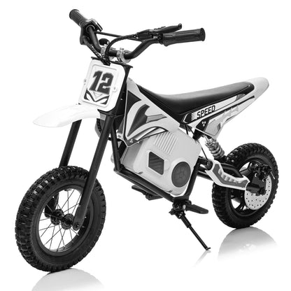 Kerry Yoo C11 36V Electric Dirt Bike for Kids 8-14, 350W Ride on Motorcycle, Electric Motorbike Teens,16 mph, High/Low Speeds-Red