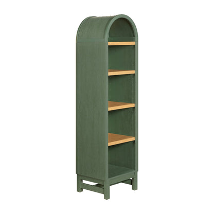 Better Homes & Gardens Juliet Narrow Arch Bookcase, Rich Black and Light Honey