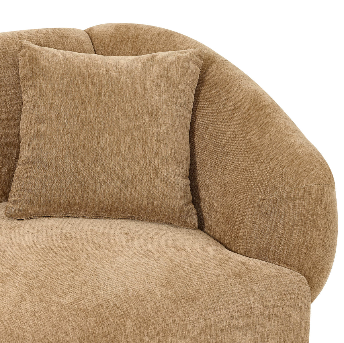 Christopher Knight Home 98.5" Curved Contemporary 3-Seat Sofa with Upholstered Plush Seating, Beige