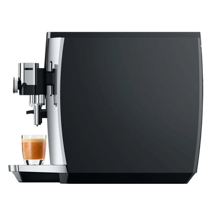 Jura S8 Automatic Coffee Machine with Sweet Foam Function, 4.3-Inch Touchscreen, Automatic Milk Cleaning, and 2nd Generation Professional Aroma Grinder (Chrome)
