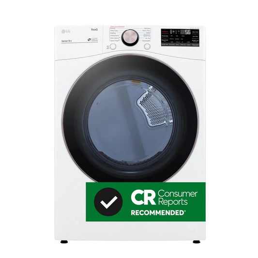 LG DLEX4000W 7.4 Cu. Ft. Ultra Large Capacity Smart wi-fi Enabled Front Load Electric Dryer with TurboSteam? and