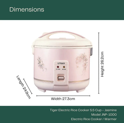 Tiger Electronic JNP-1000 5.5 Cup Rice Cooker (Made in Japan)