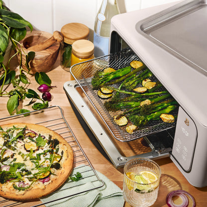 Beautiful Infrared Air Fryer Toaster Oven, 9-Slice, 1800 W, White Icing by Drew Barrymore