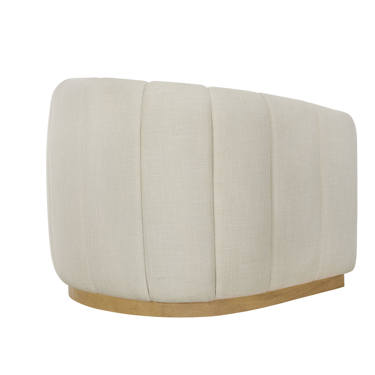 Better Homes & Gardens Lillian Accent Swivel Chair, Cream Linen