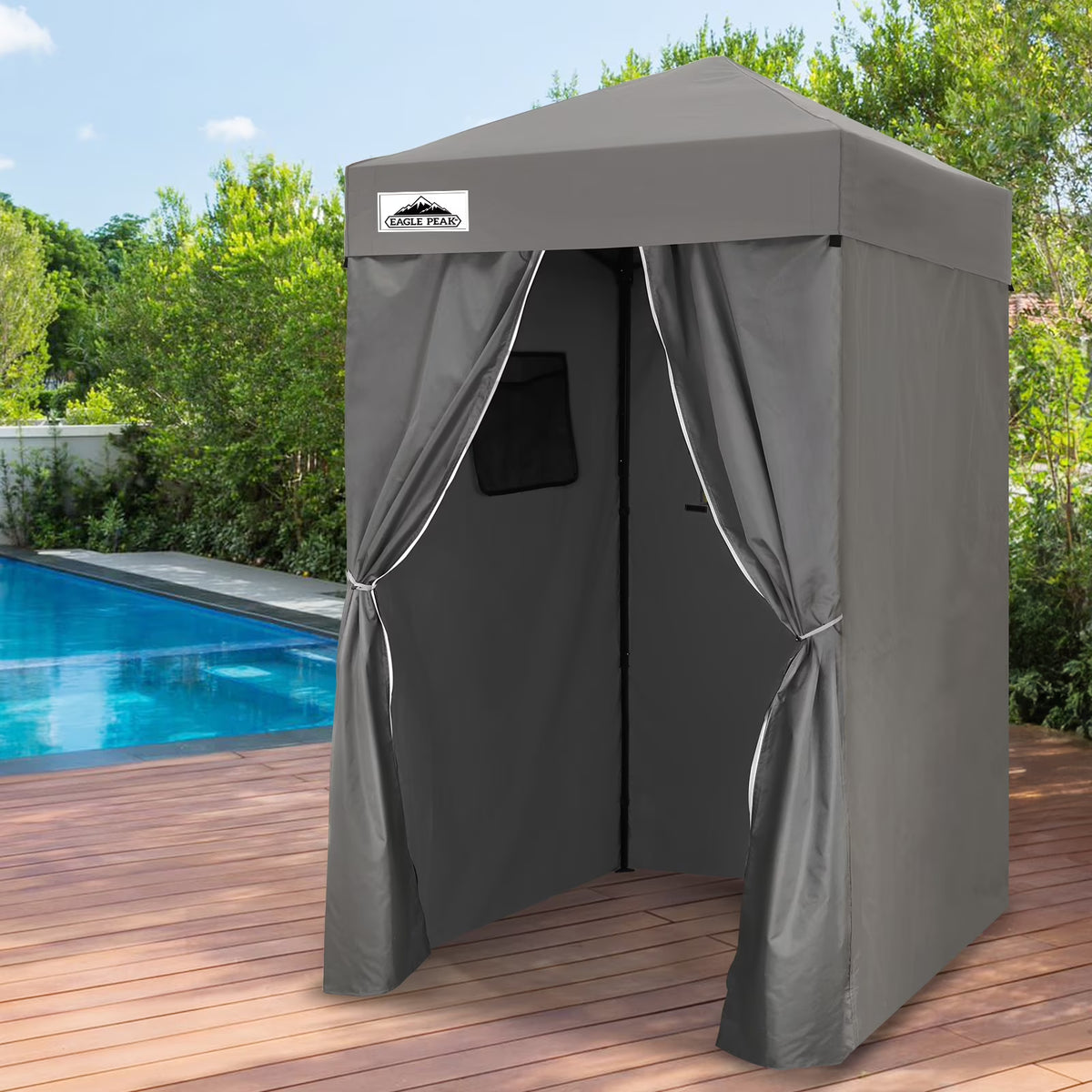 EAGLE PEAK Flex Ultra Compact 4 ft x 4 ft Pop-up Changing Room Canopy, Portable Privacy Cabana