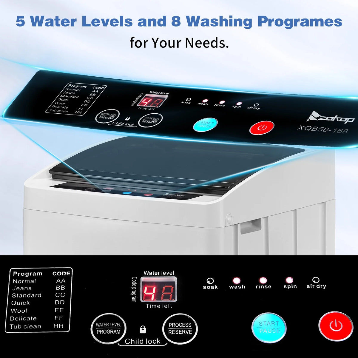 Ktaxon 17.8lbs Portable Fully Automatic Washing Machine W/ Drain Pump