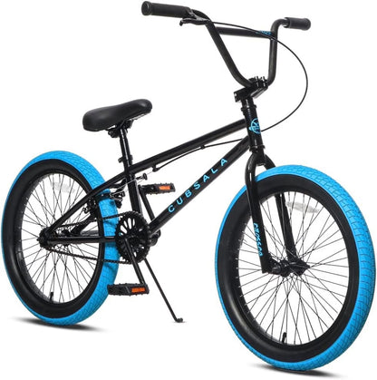cubsala 20 in Freestyle BMX Kids Bike for Age 6-14 Years Old Boys Girls , Black & Green