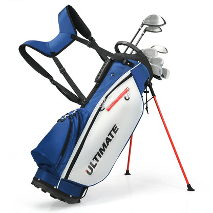Costway Men's Complete Golf Clubs Package Set 10 Pieces Includes Alloy Driver